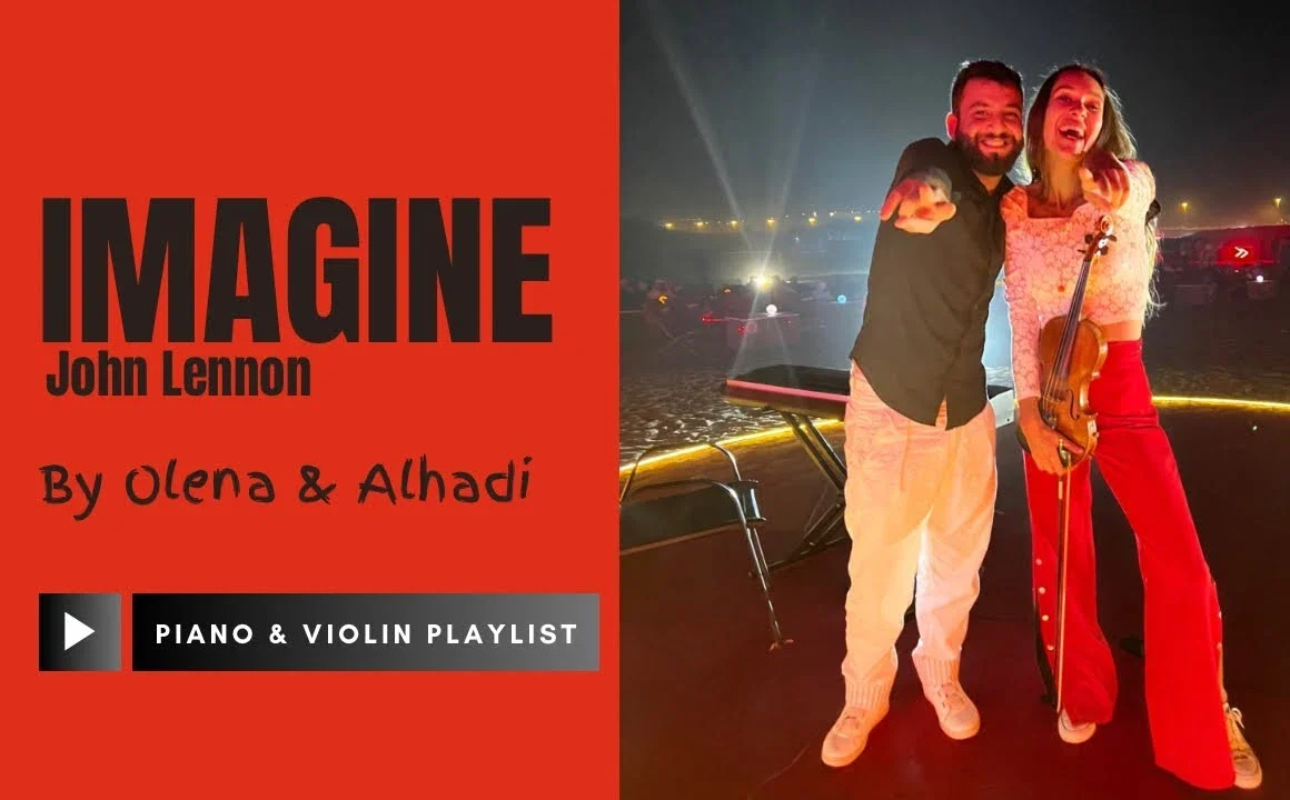  Imagine - Alhadi & Olena - Piano & Violin 